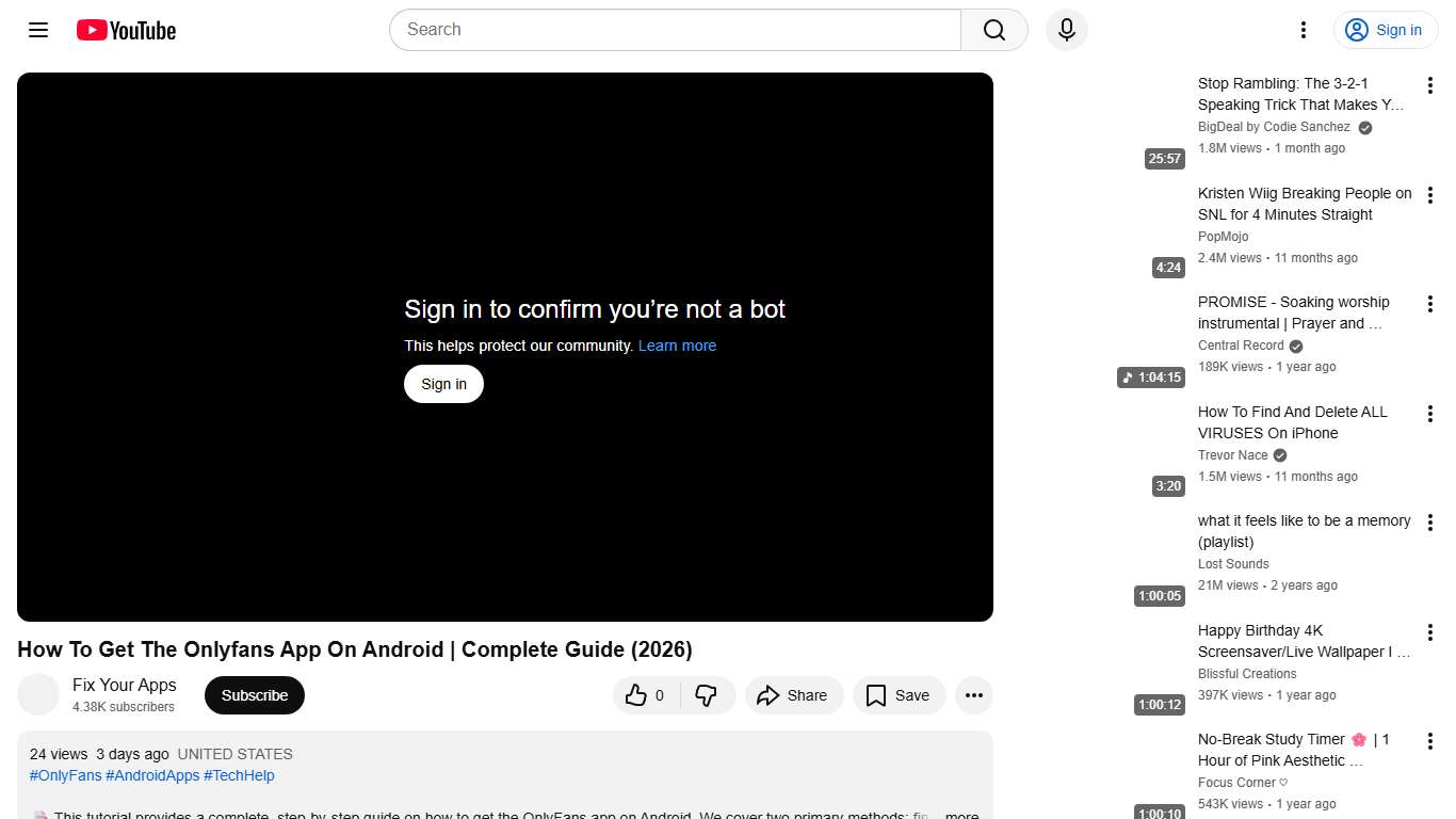 How To Get The Onlyfans App On Android Complete Guide (2026) - YouTube